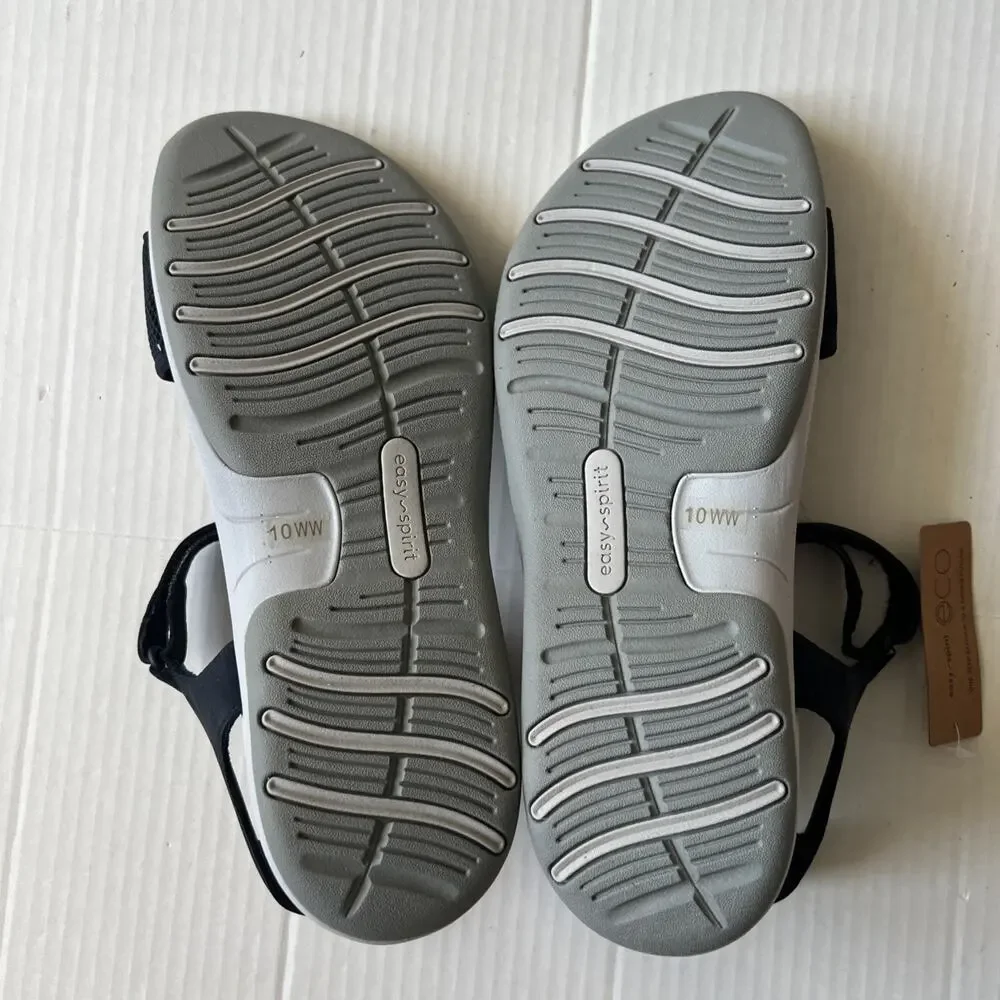 Easy Spirit Shailey Wide Sz 10WW Women's Dark Blue Sandals NWB